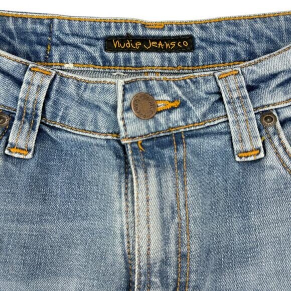 NUDIE JEANS Men's Skinny Lin Jeans Light Blue Power 29 X 34 - Picture 4 of 8